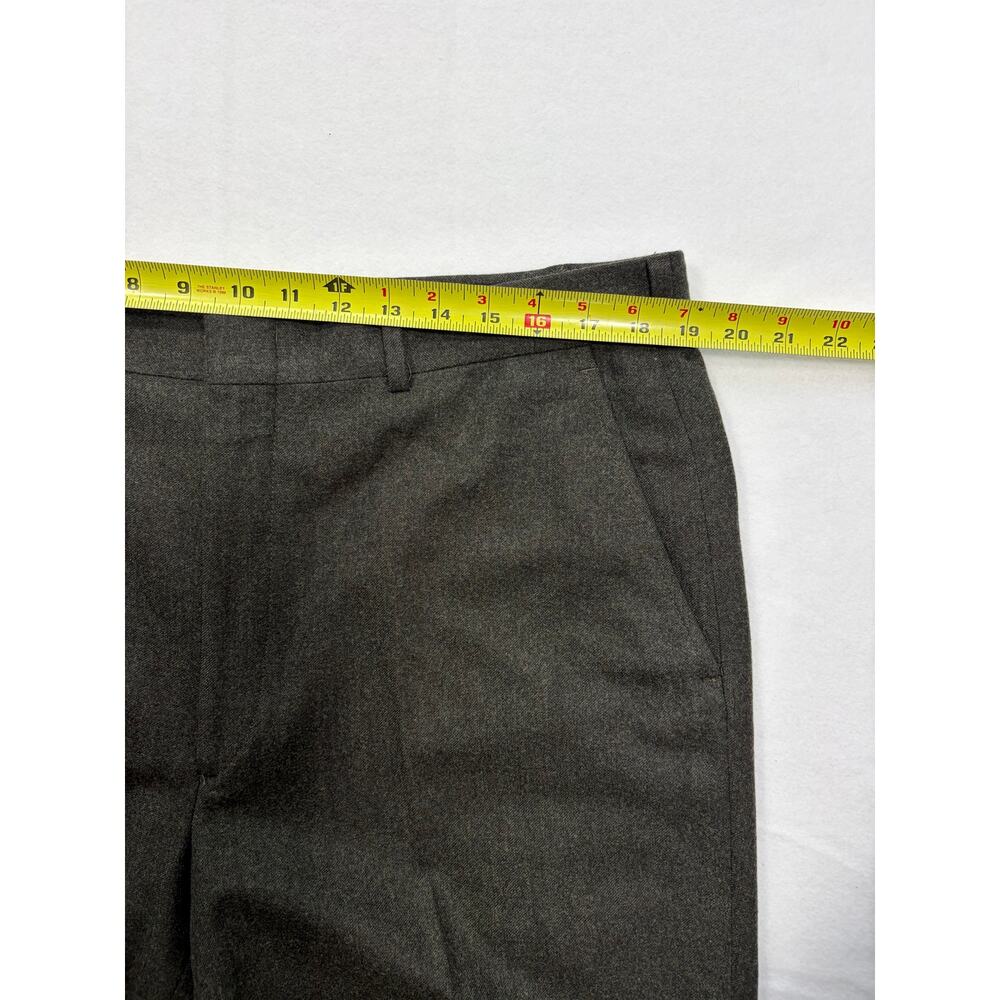 Brooks Brothers Brooksease Olive Green Dress Pants Mens 38 Cuffed Wool Blend - Picture 9 of 11